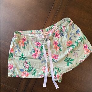 LOFT Green Floral Women's Sleep Shorts